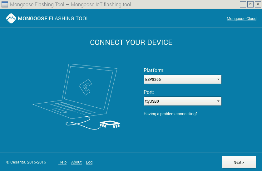 MFT - Select ESP8266 Module and Communication Port