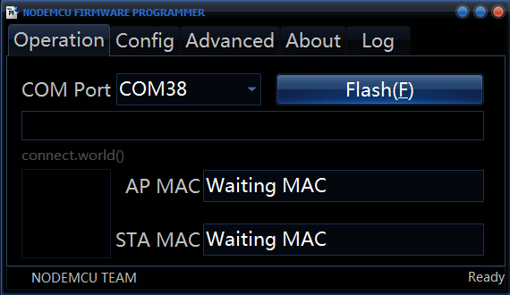 Select COM Port for Firmware Update